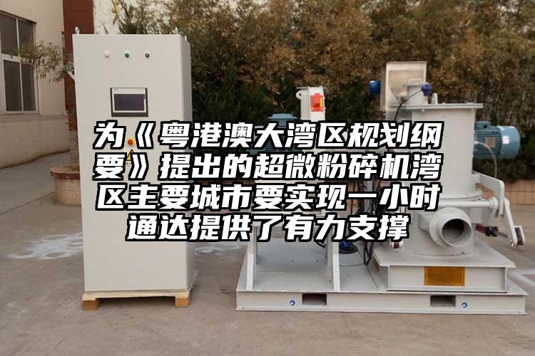 為《粵港澳大灣區規劃綱要》提出的超微麻豆视频网站免费看灣區主要城市要實現一小時通達提供了有力支撐