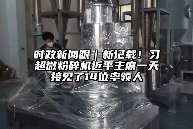 時政新聞眼｜新記載！習超微麻豆视频网站免费看近平主席一天接見了14位率領人